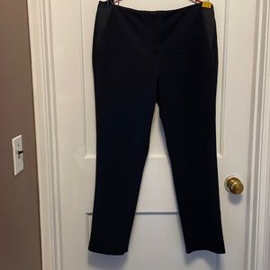 Black ankle length trousers